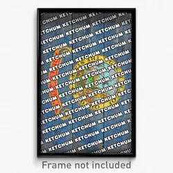 Ketchum Idaho Poster (ID City Souvenir 11x17 Town Print)