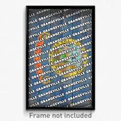 Grangeville Idaho Poster (ID City Souvenir 11x17 Town Print)