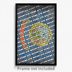 Mountain Home AFB Idaho Poster (ID City Souvenir 11x17 Town Print)