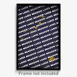 Meadow Lakes Alaska Poster (AK City Souvenir 11x17 Town Print)
