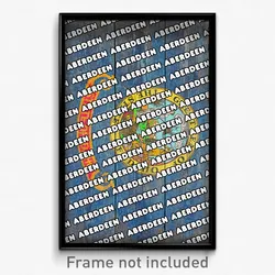 Aberdeen Idaho Poster (ID City Souvenir 11x17 Town Print)