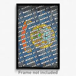 St. Maries Idaho Poster (ID City Souvenir 11x17 Town Print)