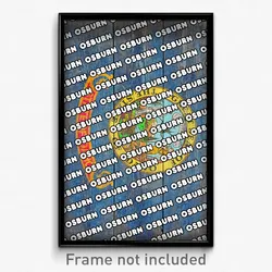 Osburn Idaho Poster (ID City Souvenir 11x17 Town Print)