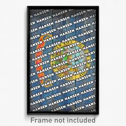 Hansen Idaho Poster (ID City Souvenir 11x17 Town Print)