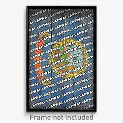 Lapwai Idaho Poster (ID City Souvenir 11x17 Town Print)
