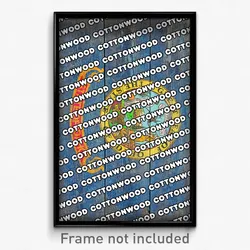 Cottonwood Idaho Poster (ID City Souvenir 11x17 Town Print)