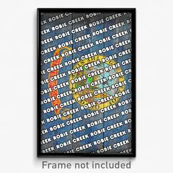 Robie Creek Idaho Poster (ID City Souvenir 11x17 Town Print)