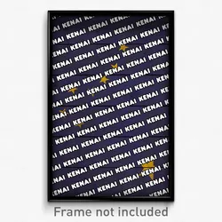 Kenai Alaska Poster (AK City Souvenir 11x17 Town Print)