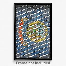 Clark Fork Idaho Poster (ID City Souvenir 11x17 Town Print)