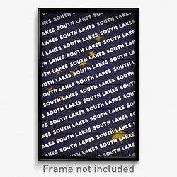 South Lakes Alaska Poster (AK City Souvenir 11x17 Town Print)