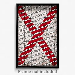 Talladega Alabama Poster (AL City Souvenir 11x17 Town Print)