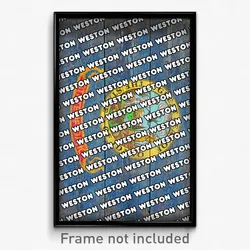 Weston Idaho Poster (ID City Souvenir 11x17 Town Print)