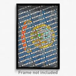Richfield Idaho Poster (ID City Souvenir 11x17 Town Print)