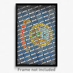 Mud Lake Idaho Poster (ID City Souvenir 11x17 Town Print)