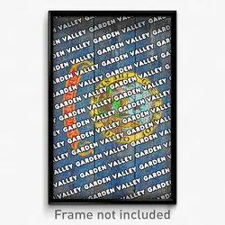 Garden Valley Idaho Poster (ID City Souvenir 11x17 Town Print)
