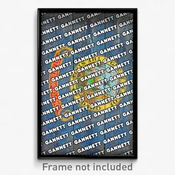 Gannett Idaho Poster (ID City Souvenir 11x17 Town Print)