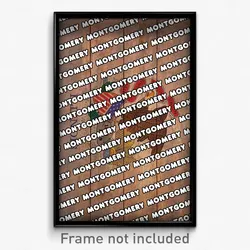 Montgomery Illinois Poster (IL City Souvenir 11x17 Town Print)