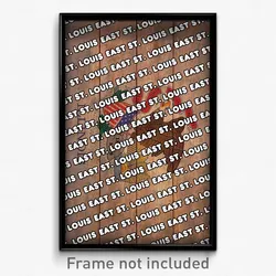 East St. Louis Illinois Poster (IL City Souvenir 11x17 Town Print)