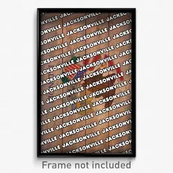 Jacksonville Illinois Poster (IL City Souvenir 11x17 Town Print)