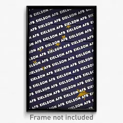 Eielson AFB Alaska Poster (AK City Souvenir 11x17 Town Print)