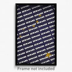 Seward Alaska Poster (AK City Souvenir 11x17 Town Print)