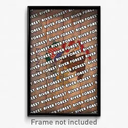 River Forest Illinois Poster (IL City Souvenir 11x17 Town Print)