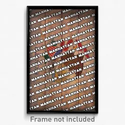 Manhattan Illinois Poster (IL City Souvenir 11x17 Town Print)