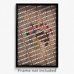 Harwood Heights Illinois Poster (IL City Souvenir 11x17 Town Print)