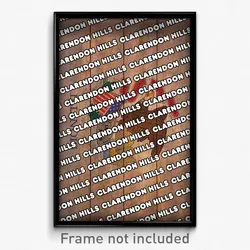 Clarendon Hills Illinois Poster (IL City Souvenir 11x17 Town Print)