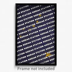 Kodiak Station Alaska Poster (AK City Souvenir 11x17 Town Print)