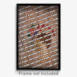 University Park Illinois Poster (IL City Souvenir 11x17 Town Print)