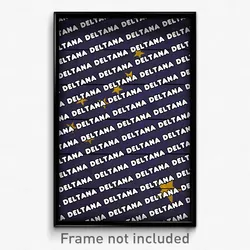 Deltana Alaska Poster (AK City Souvenir 11x17 Town Print)
