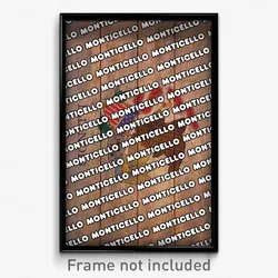 Monticello Illinois Poster (IL City Souvenir 11x17 Town Print)