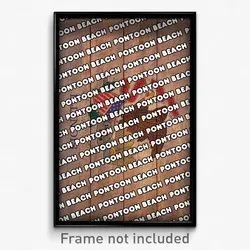 Pontoon Beach Illinois Poster (IL City Souvenir 11x17 Town Print)