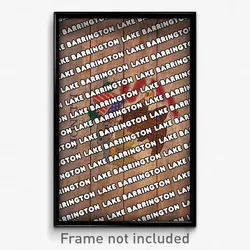 Lake Barrington Illinois Poster (IL City Souvenir 11x17 Town Print)