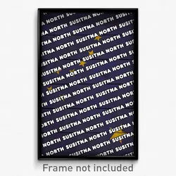 Susitna North Alaska Poster (AK City Souvenir 11x17 Town Print)