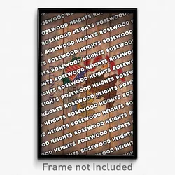 Rosewood Heights Illinois Poster (IL City Souvenir 11x17 Town Print)