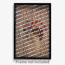 Barrington Hills Illinois Poster (IL City Souvenir 11x17 Town Print)