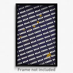 Bear Creek Alaska Poster (AK City Souvenir 11x17 Town Print)