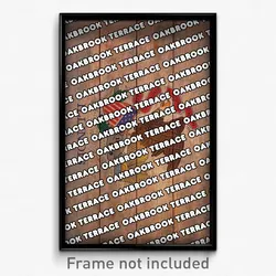 Oakbrook Terrace Illinois Poster (IL City Souvenir 11x17 Town Print)