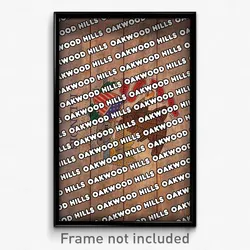 Oakwood Hills Illinois Poster (IL City Souvenir 11x17 Town Print)