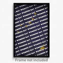 Womens Bay Alaska Poster (AK City Souvenir 11x17 Town Print)