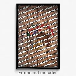 Port Barrington Illinois Poster (IL City Souvenir 11x17 Town Print)
