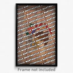 Martinsville Illinois Poster (IL City Souvenir 11x17 Town Print)