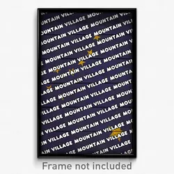 Mountain Village Alaska Poster (AK City Souvenir 11x17 Town Print)