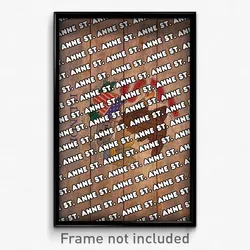 St. Anne Illinois Poster (IL City Souvenir 11x17 Town Print)