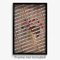 Morrisonville Illinois Poster (IL City Souvenir 11x17 Town Print)