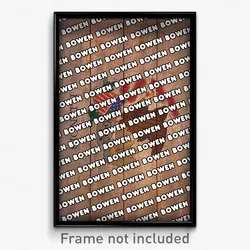 Bowen Illinois Poster (IL City Souvenir 11x17 Town Print)