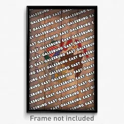 East Galesburg Illinois Poster (IL City Souvenir 11x17 Town Print)