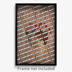 Hindsboro Illinois Poster (IL City Souvenir 11x17 Town Print)
